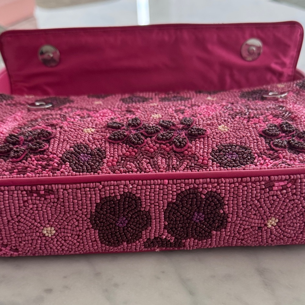 Staud TOMMY BEADED BAG BLOSSOM GARDEN PARTY pink - Picture 7 of 14